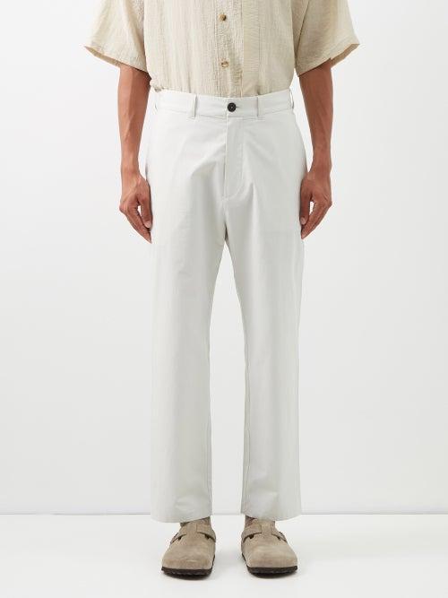 Studio Nicholson - Cotton-canvas Straight-leg Trousers - Mens - Grey