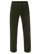Matchesfashion.com Derek Rose - Basel Straight-leg Jersey Pyjama Trousers - Mens - Khaki