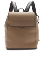 Matchesfashion.com Paul Smith - Signature-stripe Leather Backpack - Mens - Grey