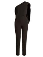 Roland Mouret Carlton Asymmetric Slim-leg Cady Jumpsuit