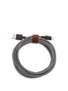 Matchesfashion.com Native Union - Belt 10-foot Stainless-steel Usb Charging Cable - Mens - Black White