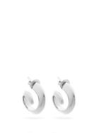 Matchesfashion.com Bottega Veneta - Coiled Silver Hoop Earrings - Womens - Silver