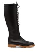 Gabriela Hearst Juan Lace-up Knee-high Leather Boot