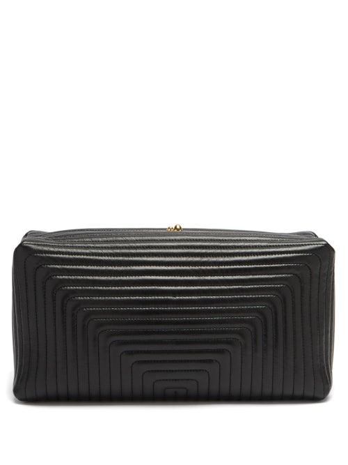 Matchesfashion.com Jil Sander - Goji Quilted-leather Clutch Bag - Womens - Black