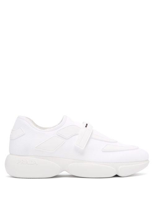 Matchesfashion.com Prada - Cloudbust Low Top Mesh Trainers - Womens - White