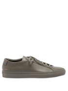 Common Projects - Original Achilles Leather Trainers - Mens - Dark Grey