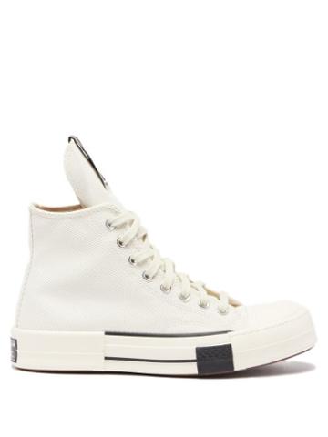 Rick Owens Drkshdw X Converse - Drkstar High-top Canvas Trainers - Womens - White