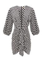 Matchesfashion.com Alexandre Vauthier - Polka-dot Silk-blend Satin Mini Dress - Womens - Black White