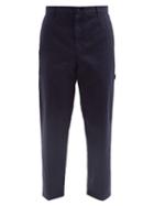 Matchesfashion.com 5 Moncler Craig Green - Logo-patch Cotton-blend Twill Trousers - Mens - Black