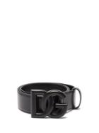 Dolce & Gabbana - Logo-buckle Leather Belt - Mens - Black