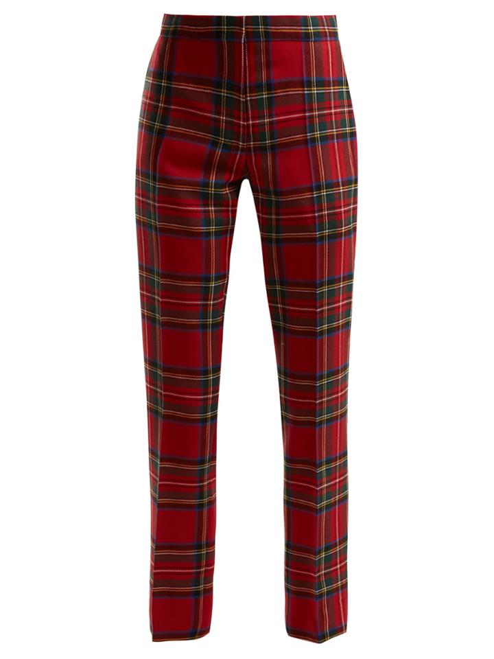 Burberry Tartan Wool-twill Trousers