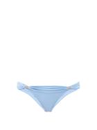 Matchesfashion.com Melissa Odabash - Grenada Ring-embellished Ruched Bikini Briefs - Womens - Light Blue
