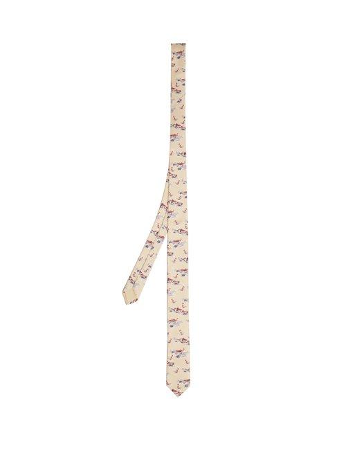 Matchesfashion.com Prada - Hawaii Jacquard Silk Tie - Mens - Yellow Multi