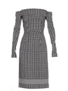 Preen By Thornton Bregazzi Olivia Off-the-shoulder Gingham Dress