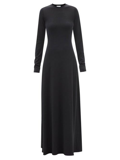 Raey - Recycled-cotton And Tencel-blend Maxi Dress - Womens - Black