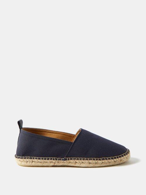 Frescobol Carioca - Helio Cotton-blend Espadrilles - Mens - Blue Navy