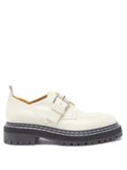 Proenza Schouler - Buckled Leather Shoes - Womens - Cream