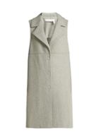Matchesfashion.com See By Chlo - City Wool Blend Sleeveless Coat - Womens - Light Grey