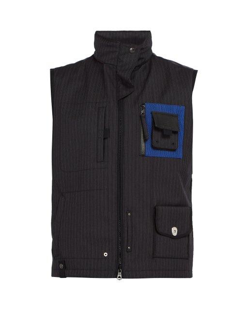 Matchesfashion.com Lanvin - Hooded Wool Gilet - Mens - Black