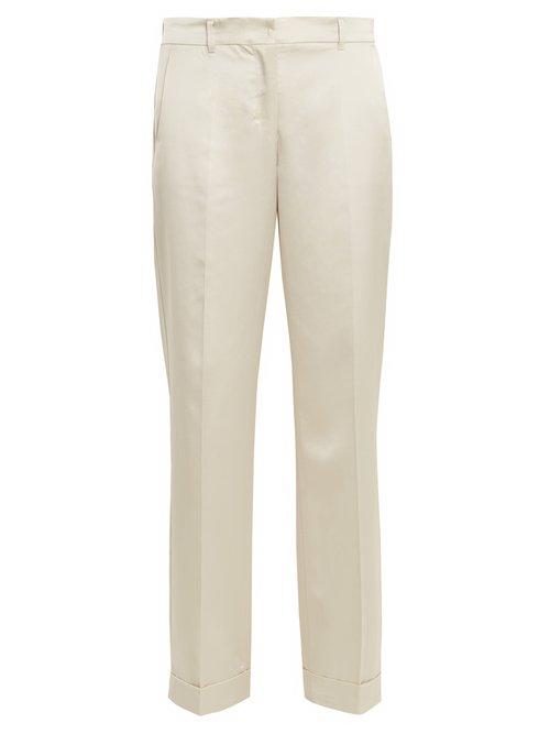 Matchesfashion.com S Max Mara - Madison Trousers - Womens - Ivory
