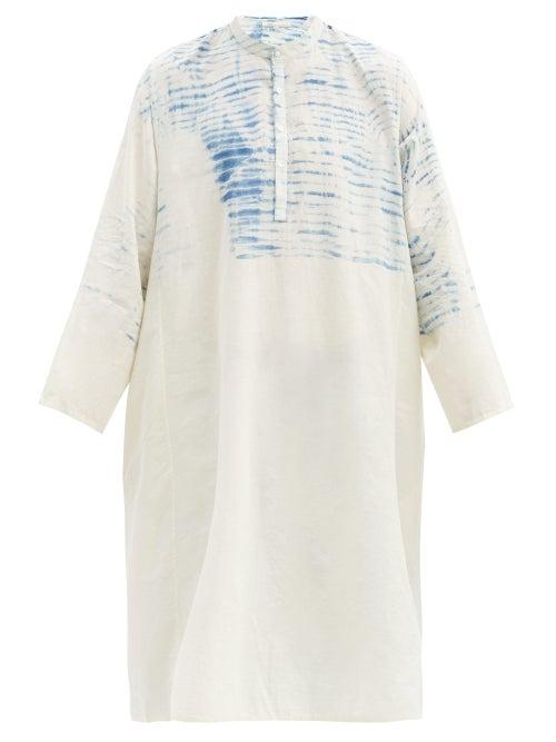 Matchesfashion.com 11.11 / Eleven Eleven - Mud-resist Striped Cotton-khadi Tunic - Mens - Cream Multi