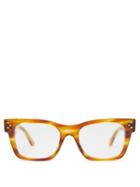 Matchesfashion.com Celine Eyewear - D Frame Acetate And Metal Glasses - Womens - Tortoiseshell