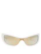 Matchesfashion.com Le Specs - X Adam Selman The Monster Cat Eye Sunglasses - Womens - White
