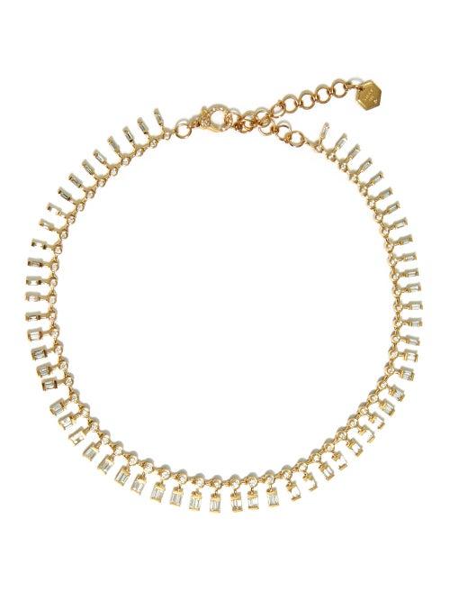 Matchesfashion.com Shay - Dot Dash Diamond & 18kt Gold Necklace - Womens - Yellow Gold