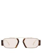 Matchesfashion.com Dior Homme Sunglasses - Diorchroma2 Metal Aviator Sunglasses - Mens - Gold