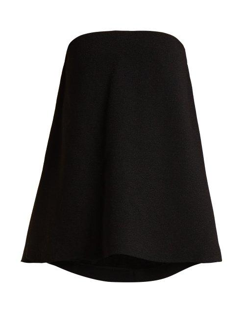 Matchesfashion.com Raey - Trapeze Crepe Bandeau Top - Womens - Black
