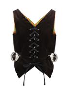 Chopova Lowena - Taz Cotton-corduroy Waistcoat - Womens - Brown