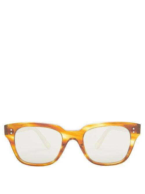 Matchesfashion.com Celine Eyewear - Havana Round Acetate Sunglasses - Mens - Tortoiseshell