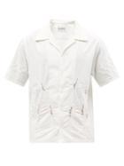 Noma T.d - Hope Wheat-embroidered Cotton-poplin Shirt - Mens - White