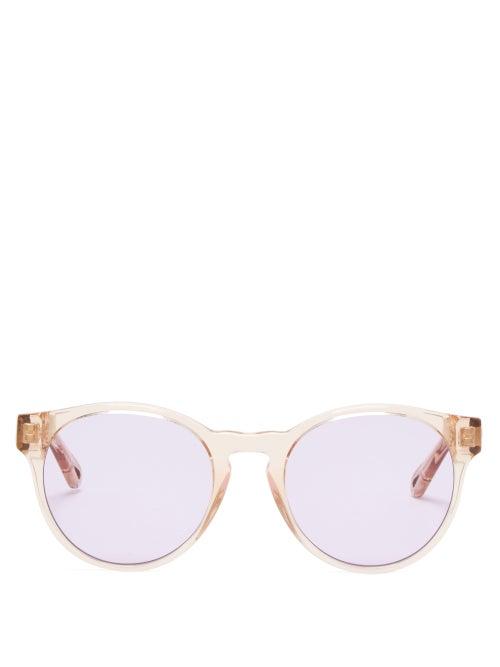 Matchesfashion.com Chlo - Willow Round Acetate Sunglasses - Womens - Light Pink
