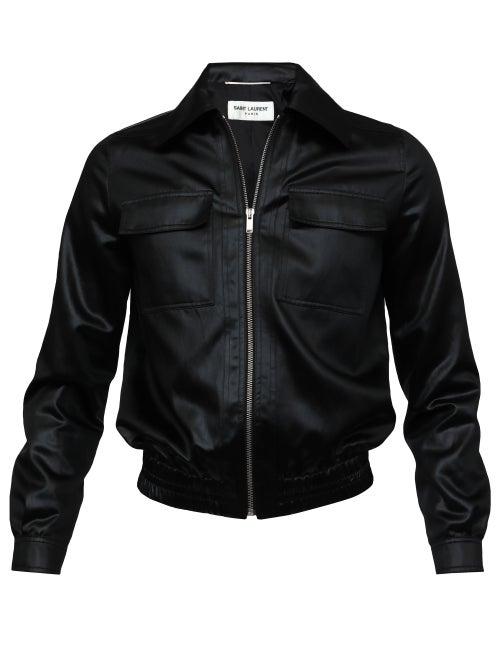 Saint Laurent - Harrington Jacket - Mens - Black