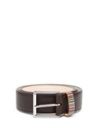Matchesfashion.com Paul Smith - Signature Stripe Leather Belt - Mens - Brown Multi
