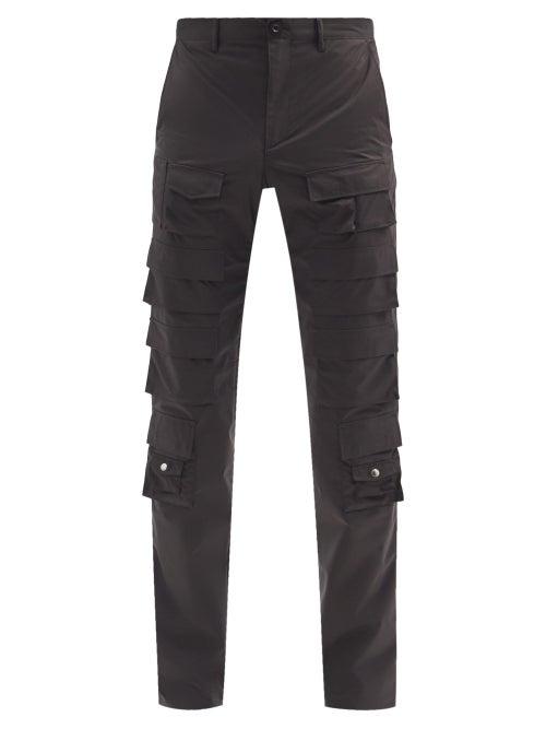 Matchesfashion.com Givenchy - Flap-pocket Shell Slim-leg Cargo Trousers - Mens - Black