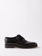 John Lobb - William Monk-strap Leather Shoes - Mens - Black