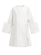 Matchesfashion.com Jil Sander - Grayson Cotton Blend Dress - Womens - White