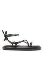 Ladies Shoes Proenza Schouler - Pipe Wraparound Leather Sandals - Womens - Black