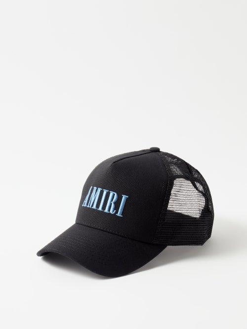 Amiri - Logo-embroidered Cotton-canvas Trucker Cap - Mens - Black Multi