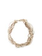 Lanvin Twisted Faux-pearl And Chain Necklace