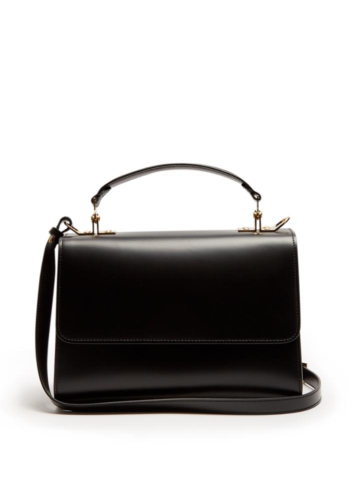Sophie Hulme Parker Medium Leather Shoulder Bag