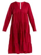 Merlette Bahama Mama Gathered Cotton Midi Dress