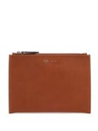 Matchesfashion.com Mtier London - Zipped Leather Pouch - Womens - Brown