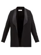 Matchesfashion.com Marina Moscone - Wool Blend Tuxedo Jacket - Womens - Black