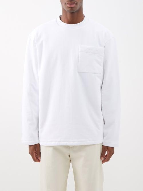 Jacquemus - Bricciola Padded-cotton Long-sleeved T-shirt - Mens - Off White
