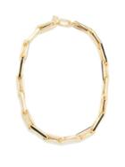 Lauren Rubinski - Enamel & 14kt Gold Link-chain Necklace - Womens - Black
