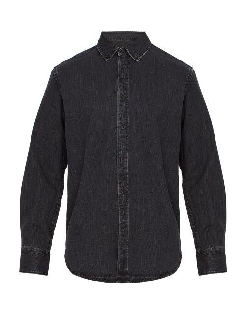 Matchesfashion.com Rag & Bone - Fit 3 Single Cuff Denim Shirt - Mens - Black