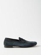 Tom Ford - Suede Loafers - Mens - Blue Navy